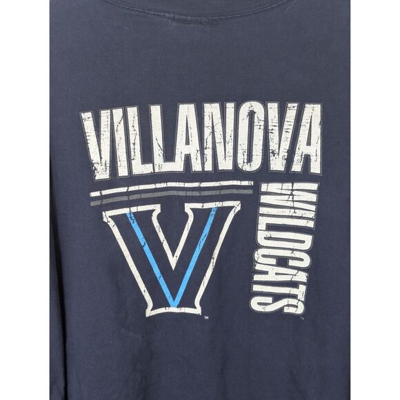 Y2k JanSport Villanova Wildcats Long Sleeve T-Shirt Blue Men's Size XL - Picture 9 of 12